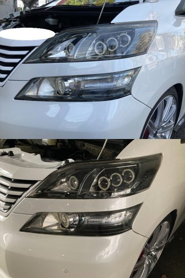 ヘッドライトのクラック | アルファード | 神戸市兵庫区